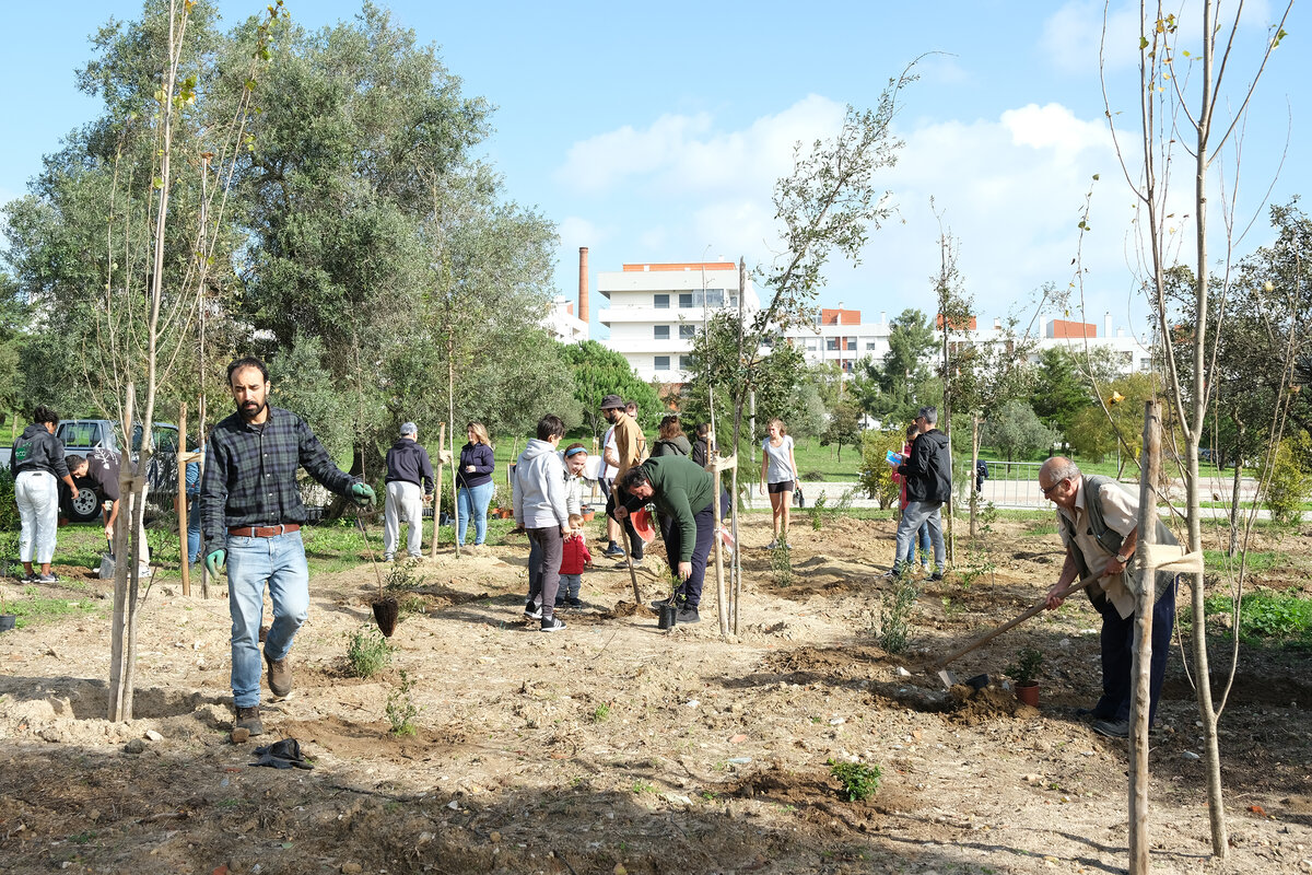 Parque Multiusos da Sobreda recebe 2.ª microfloresta do concelho CM