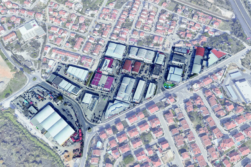 Zona industrial Quinta Gato Bravo mapa - zonamento de atividades económicas