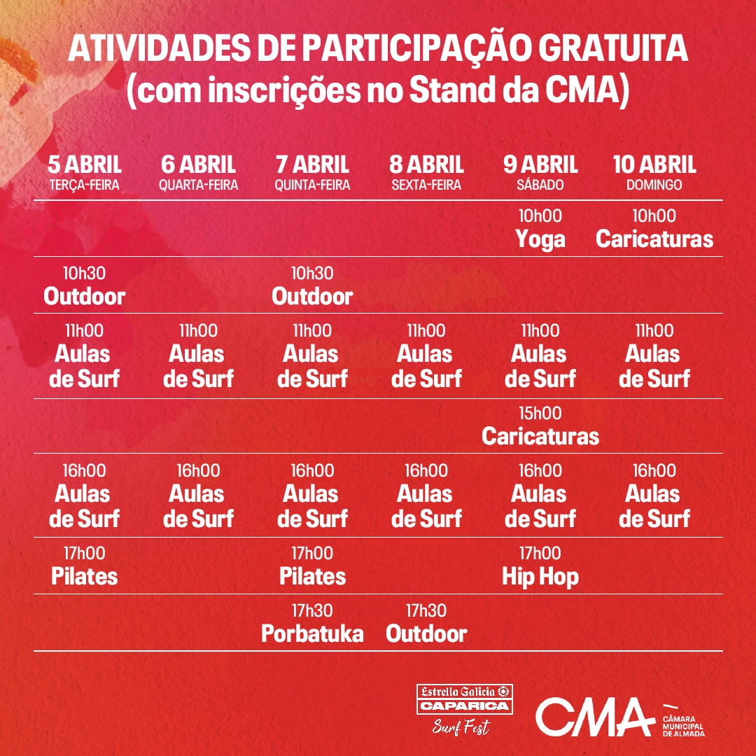 Atividades CMA - Caparica Surf Fest_2022