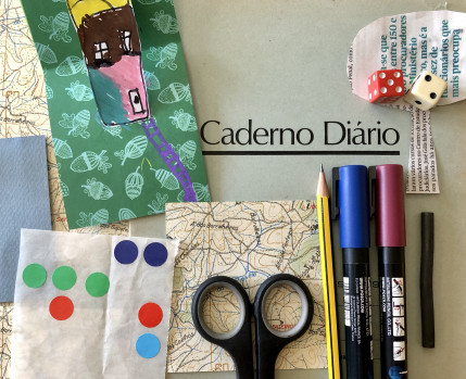 viagem desenhada, um jogo no jardim do museu
