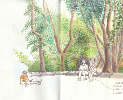 Desenho no Jardim