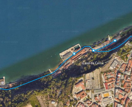 Mapa-percurso à volta da Casa da Cerca