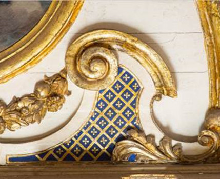 Pormenor do altar da Capela da Casa da Cerca (foto de Nuno de Albuquerque Gaspar)