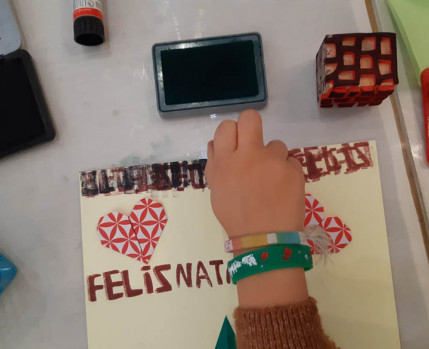 Oficina de postais de natal