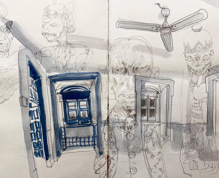 Desenho na Casa (desenho de Mário Linhares)