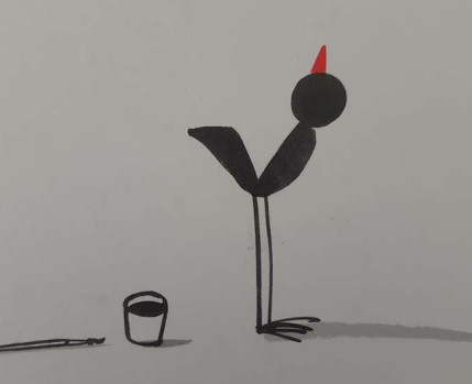 Oficina inspirada no livro “O melro artista”, de Marion Deuchars (Bizâncio)