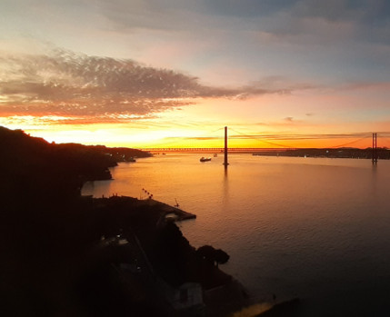 Vista do Tejo a partir do Jardim Botânico - fotografia de Paulo Ramos