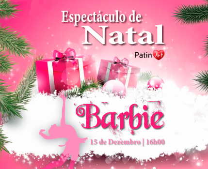 Cartaz Barbie patinagem