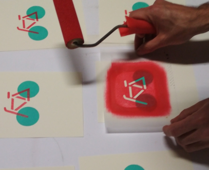 Impressão com stencil