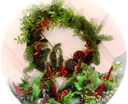 centros de mesa coroas de natal