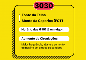 Carreira 3030 - 1 de agosto