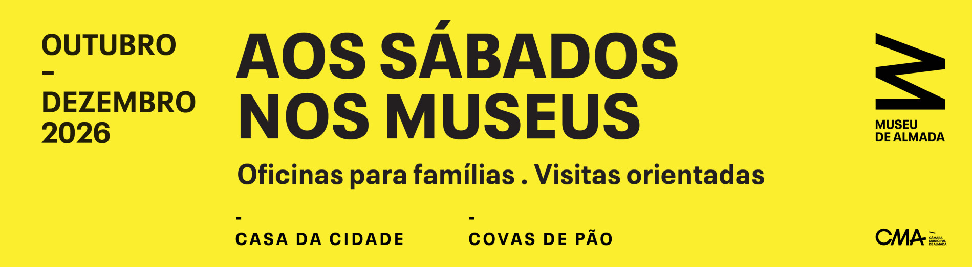 Banner Aos Sábados nos Museus