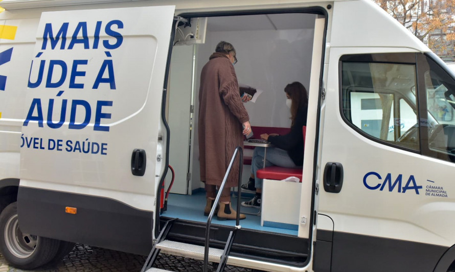 Unidade Móvel de Saúde (UMS) - Testagem à Covid-19, em Almada