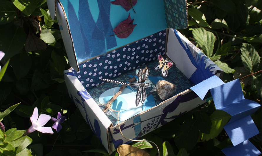 JARDIM DE BOLSO EM TONS DE AZUL – Oficina para Famílias