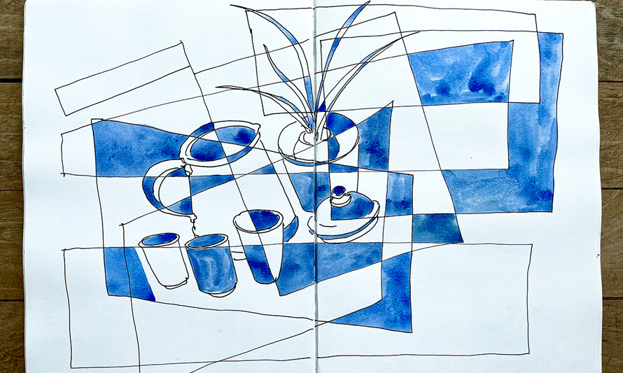 Desenho na Casa (desenho de Mário Linhares)