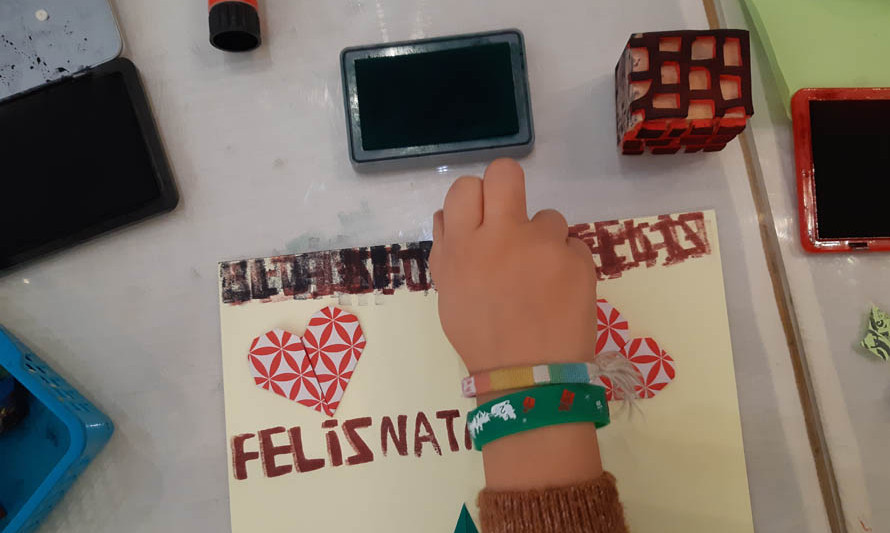 Oficina de postais de natal
