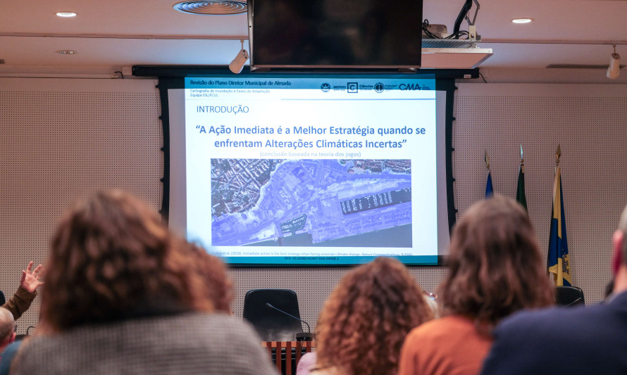 Estudo sobre cenários de inundação e galgamento costeiro em Almada