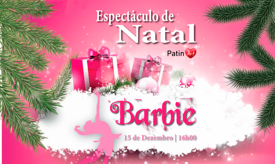 Cartaz Barbie patinagem