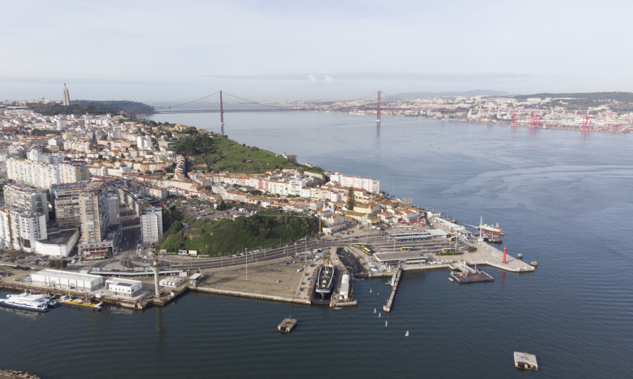 Imagem representativa de Fábrica Romana de Salga de Cacilhas. Enquadramento paisagístico.