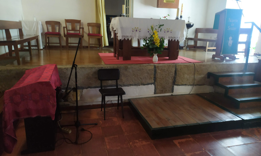 Imagem representativa de Quinta de São Francisco de Borja. Antigo lagar reutilizado como altar.