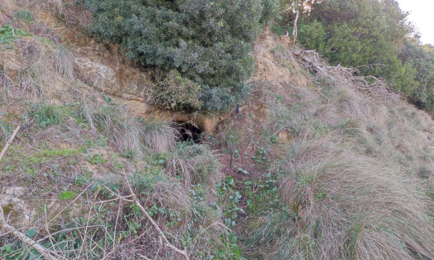 Imagem representativa de Vala da Enxurrada 2. Entrada do abrigo.