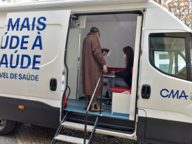 Unidade Móvel de Saúde (UMS) - Testagem à Covid-19, em Almada