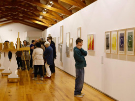 Vista geral da sala de exposições