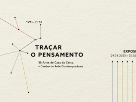 Exposição TRAÇAR O PENSAMENTO  30 ANOS DE CASA DA CERCA – CENTRO DE ARTE CONTEMPORÂNEA