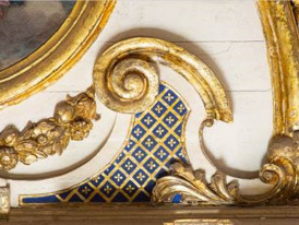 Pormenor do altar da Capela da Casa da Cerca (foto de Nuno de Albuquerque Gaspar)