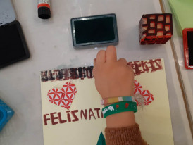Oficina de postais de natal