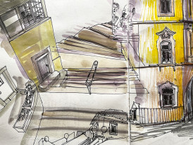 Desenho na Casa (desenho de Mário Linhares)