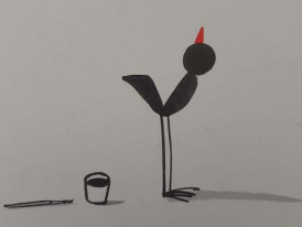 Oficina inspirada no livro “O melro artista”, de Marion Deuchars (Bizâncio)