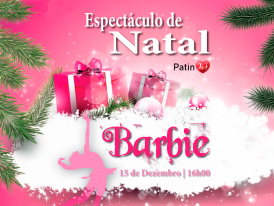 Cartaz Barbie patinagem