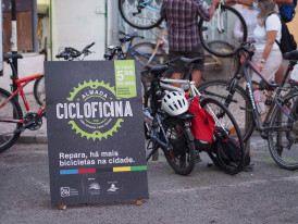 Cartaz de uma cicloficina