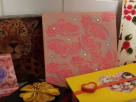 caixas decoradas com técnica do guardanapo