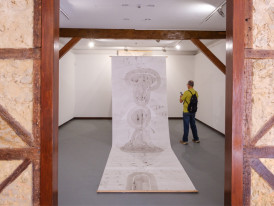 Vista geral de exposição na Galeria do Pátio - Casa da Cerca