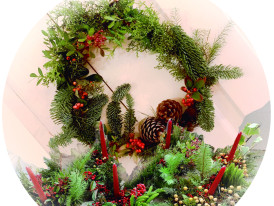 centros de mesa coroas de natal