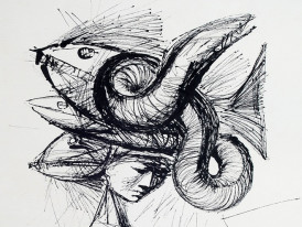 «Estudo para vendedora ambulante», de Maria Keil (pormenor)