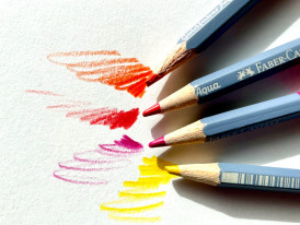 Fotografia de lápis coloridos