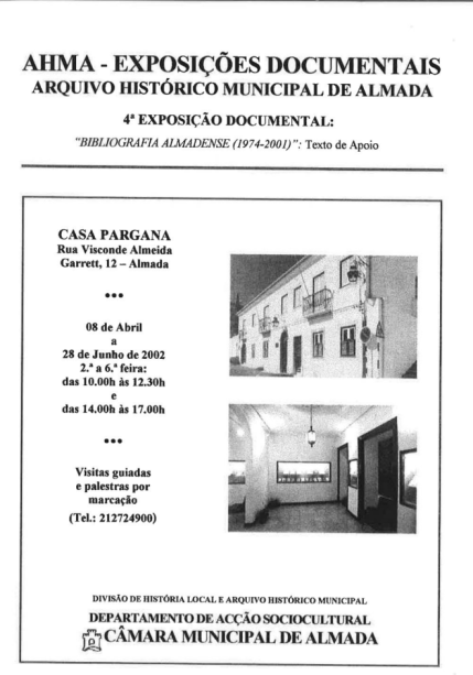 Arquivo Histórico Municipal “Bibliografia Almadense” (1974-2001)