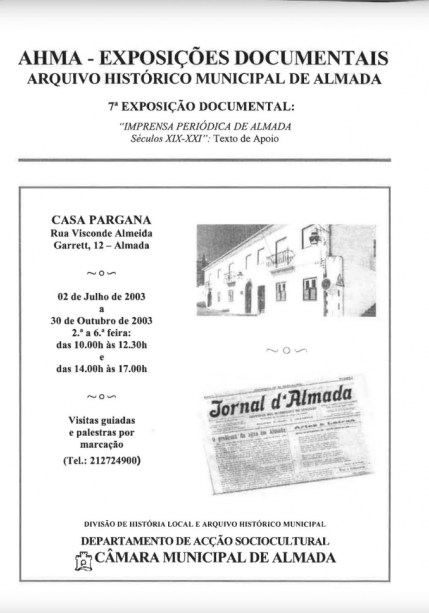 Arquivo Histórico Municipal "Imprensa Periódica de Almada séculos XIX-XXI"
