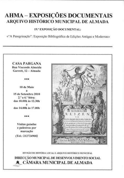 Arquivo Histórico Municipal «“A Peregrinação”: Exposição Bibliográfica de Edições Antigas e Modernas»