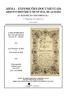Arquivo Histórico Municipal "O Reguengo de Caparica"
