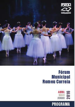 Programa Fórum Municipal Romeu Correia - abril maio junho 2016