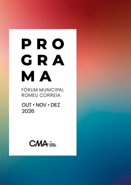Capa programa Fórum Municipal Romeu Correia - Out, Nov e Dez - 2026