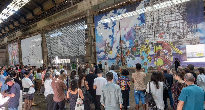 Almada, Cultura, exposição, Portais do Tempo, Lisnave