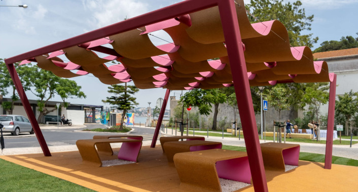 Almada, city cortex, Onda, Calatrava, Trafaria, espaço público
