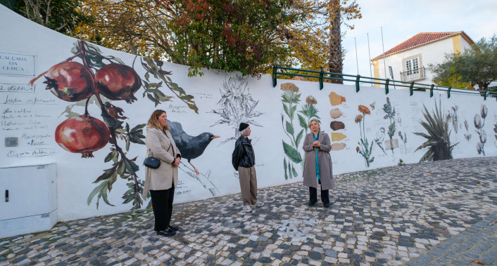 Casa da Cerca tem nova pintura mural