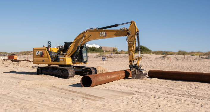 Alimentação das praias do concelho de Almada retomada