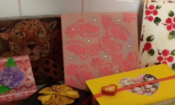 caixas decoradas com técnica do guardanapo